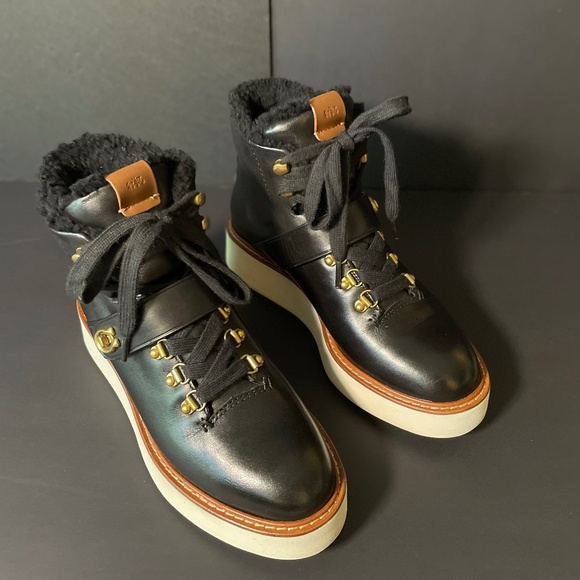 Coach Urban Hiker Boot, Black, Women's Size 7, Excellent Condition - Picture 1 of 11